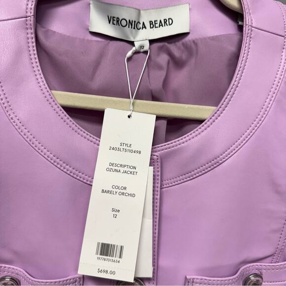 Veronica Beard Ozuna Faux Leather Jacket - Picture 4 of 6